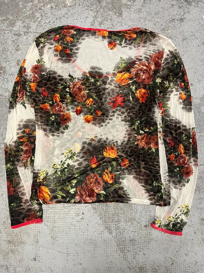 FW2002 Roberto Cavalli Floral Longsleeves Top VibeDGY 3
