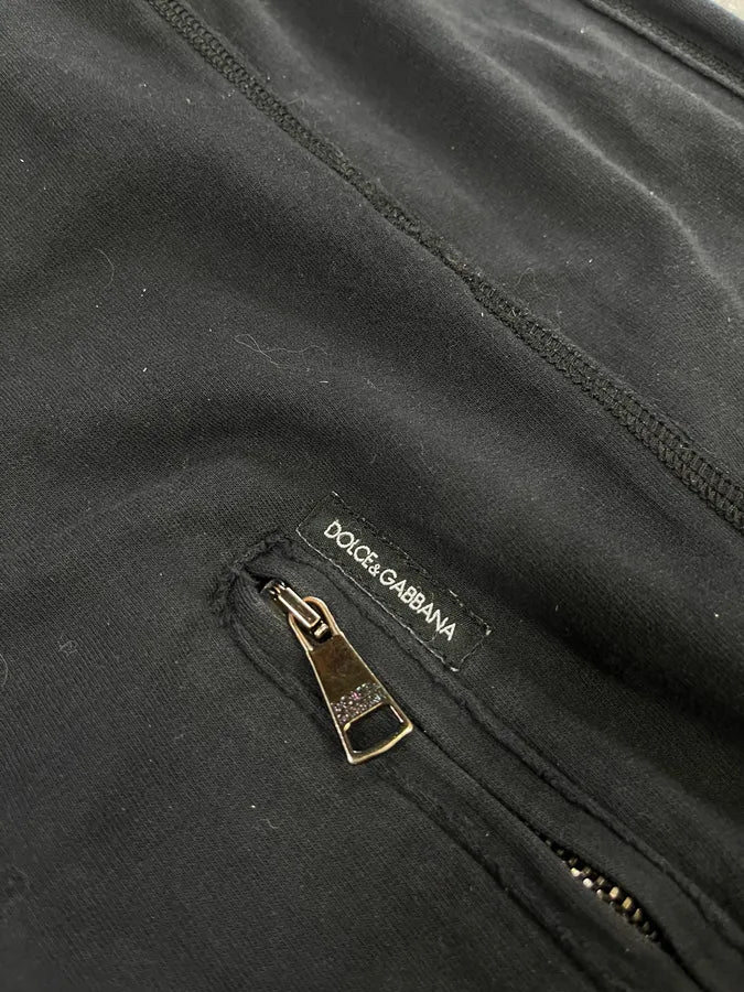 2010s Dolce & Gabbana Black Hooded Zip-up Sweatshirt (M/L) ATIBwCg 6
