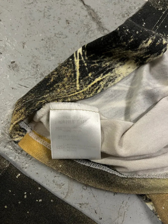 FW2000 Roberto Cavalli Savage Gold Tiger Top (S/M) TVtIexj 5