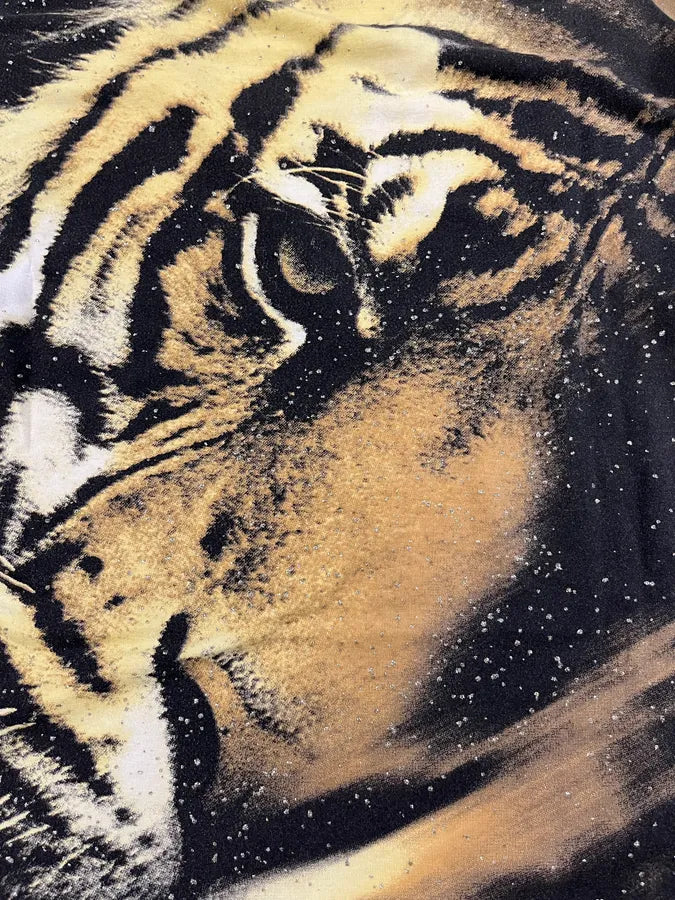 FW2000 Roberto Cavalli Savage Gold Tiger Top (S/M) TVtIexj 3