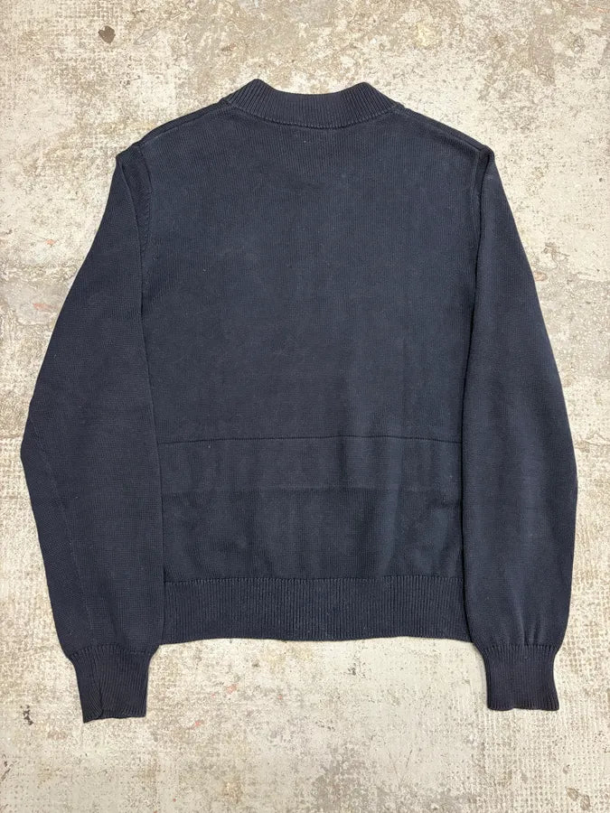 Dries Van Noten Navy Cardigan Zip-Up Sweater (S/M) WfxxlVV 6