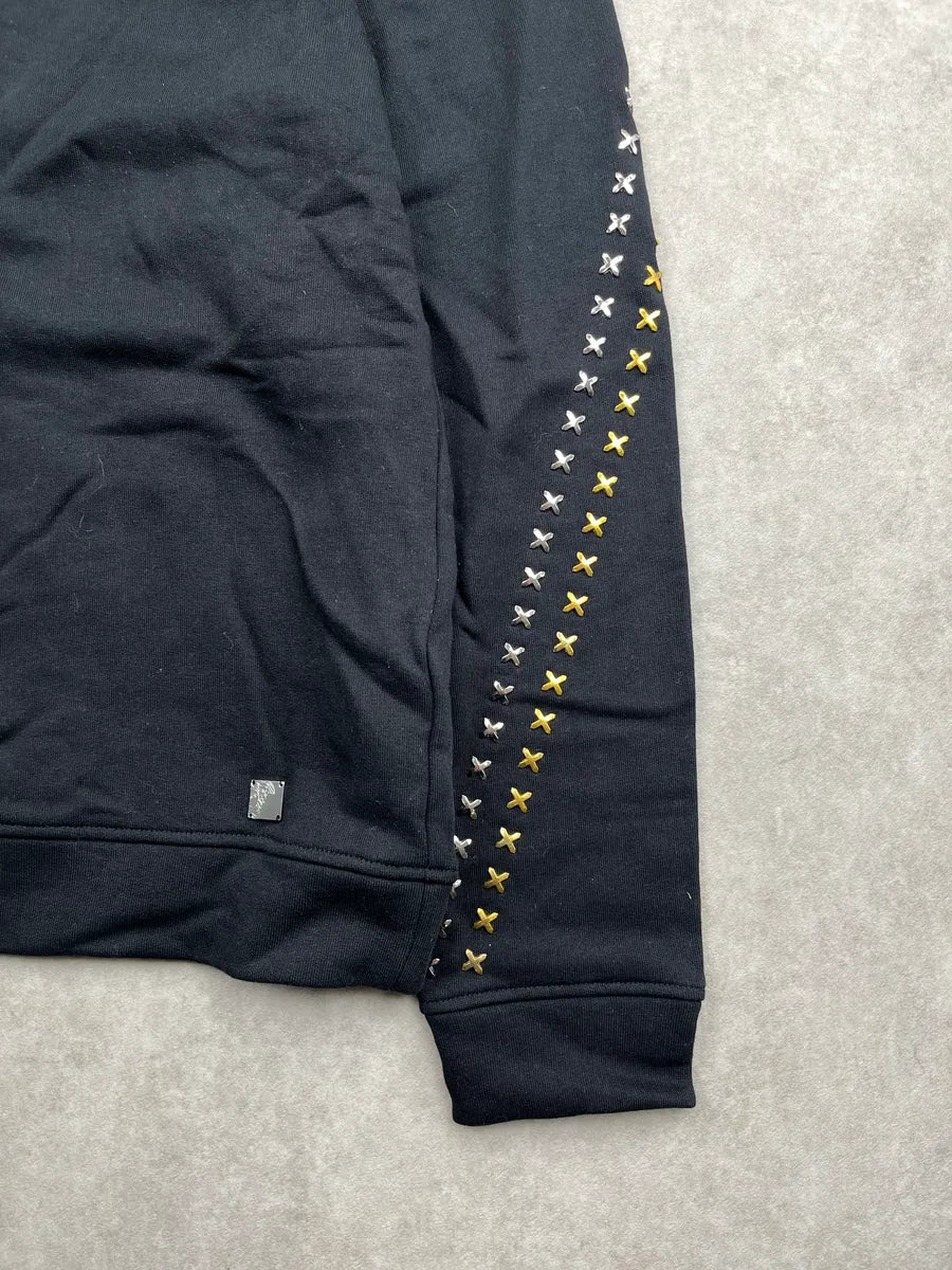 AW2017 Versace Collection Black Studded Sweater seXvLUAy 7