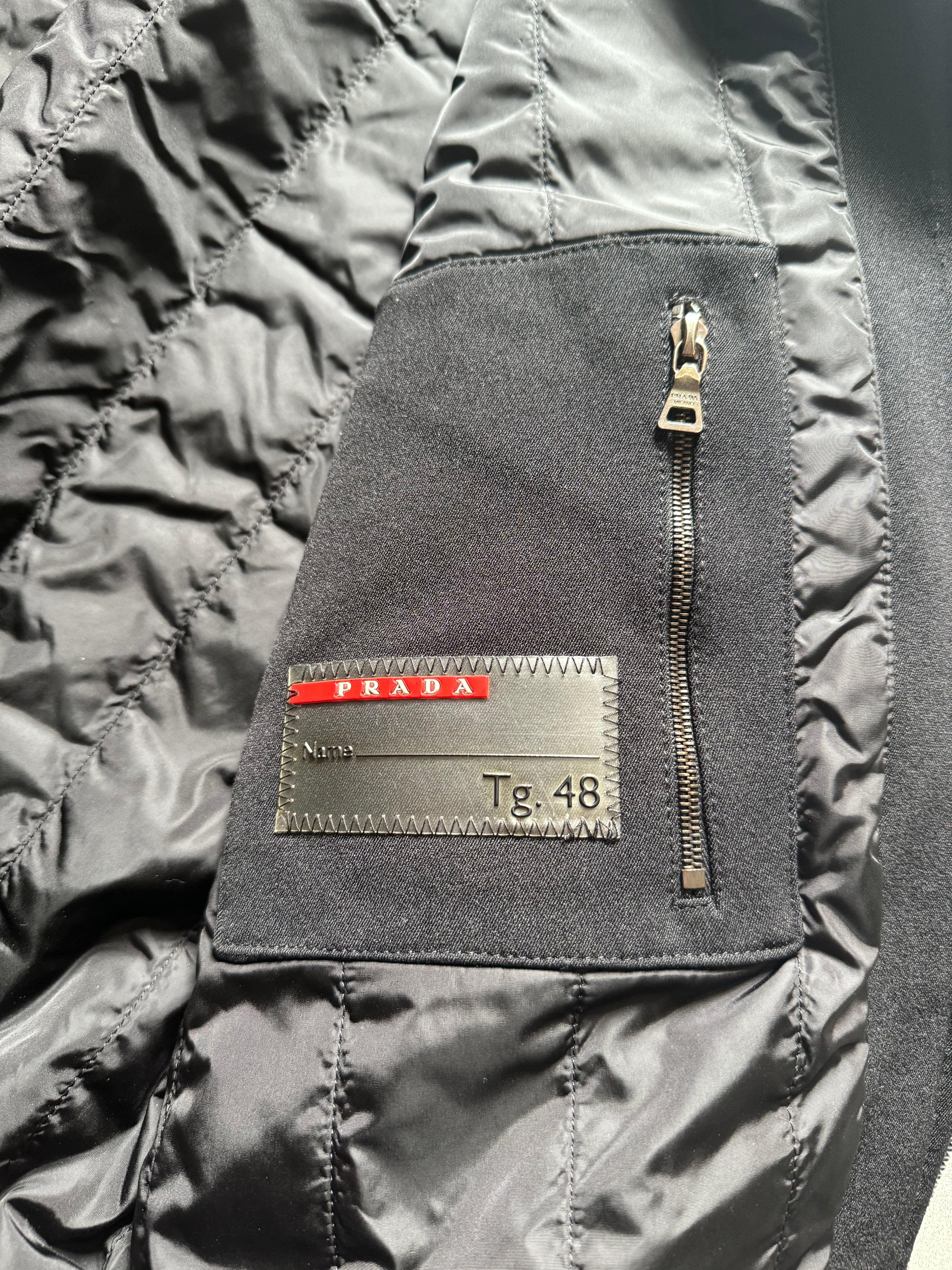 2000s Prada Black Minimalist Pure Jacket (M) - 4