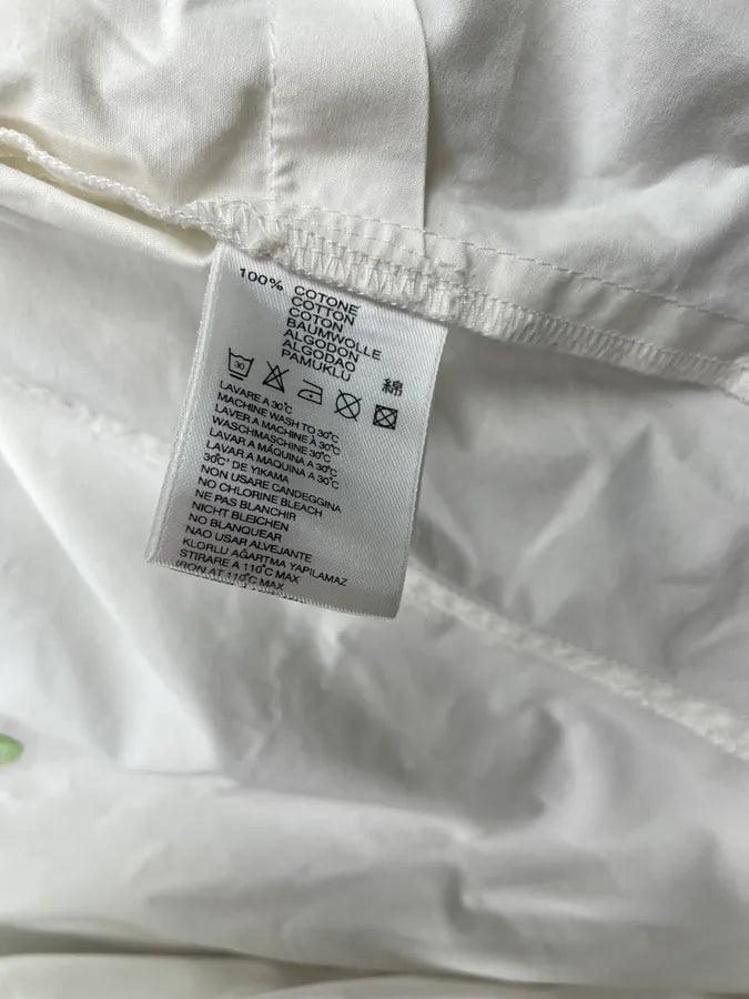 Diesel White Short Sleeves Embroidered Shirt GwGtYNL 10