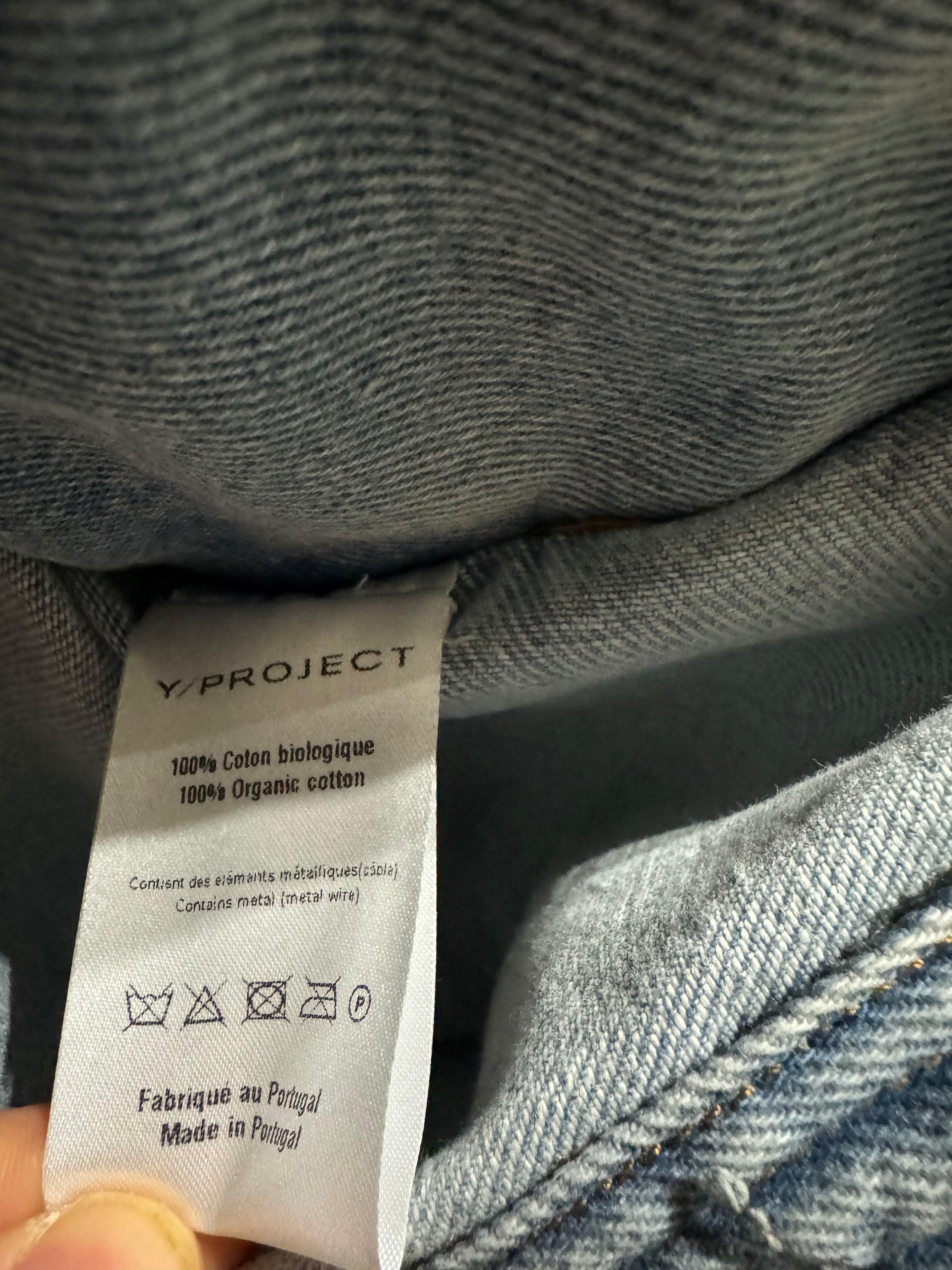SS2024 Y/Project Ice Blue Denim Extra Cabas Bag (OS) - 6