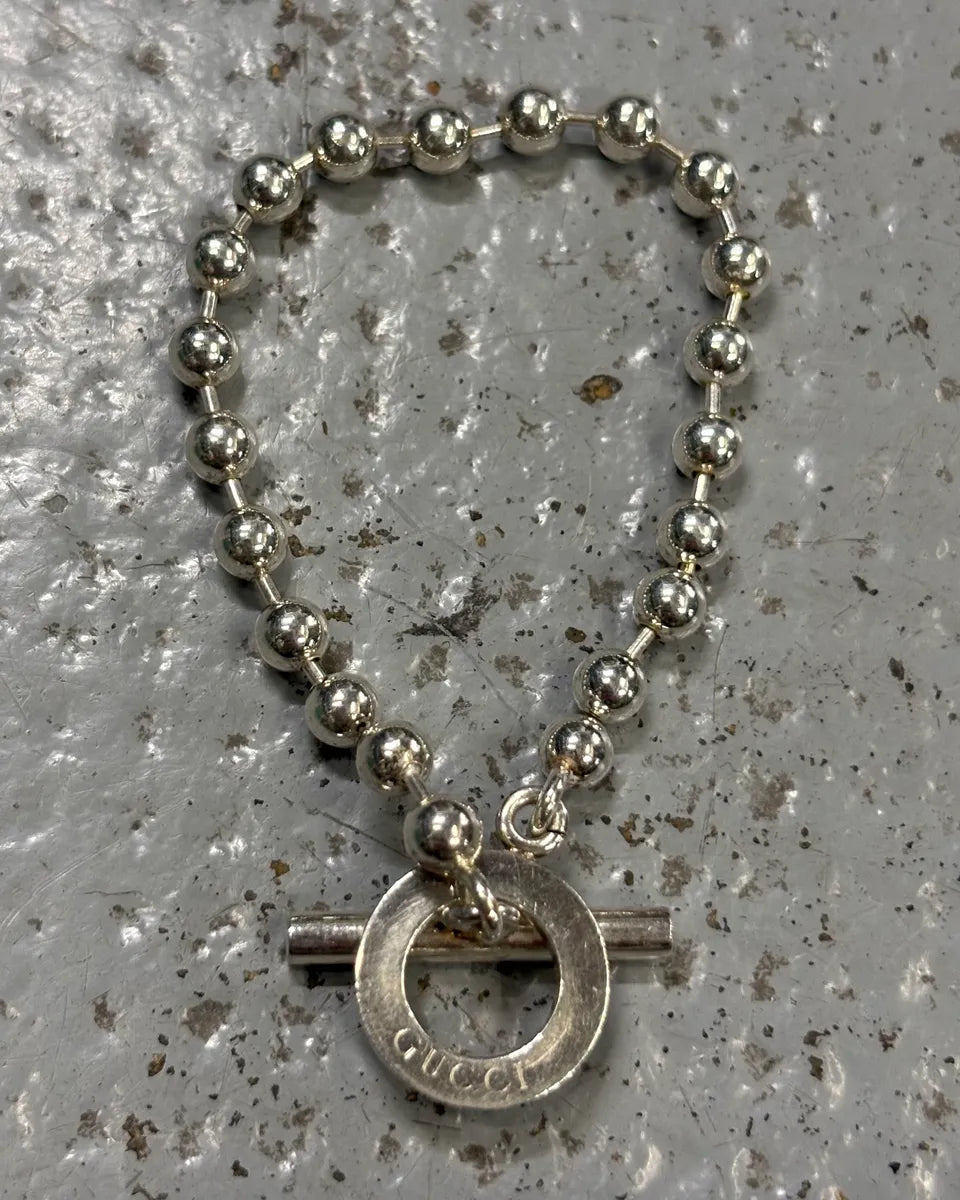 Gucci Silver Bullet Anchor Chain Bracelet DggVYfL 0