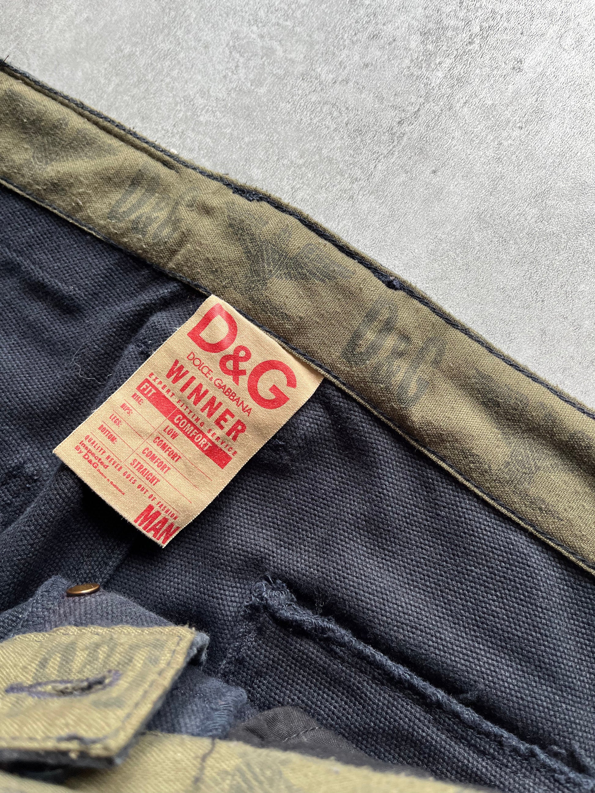 AW2006 Dolce & Gabbana Army Navy Naval Cargo Pants (L) - 7