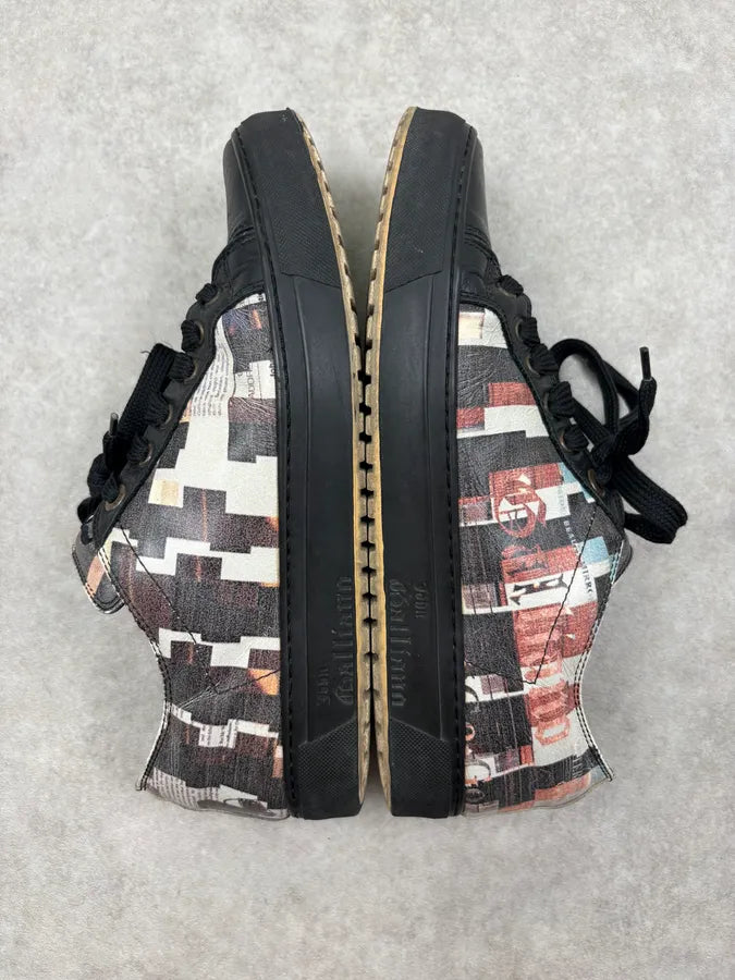 John Galliano Magazine Black Sneakers VbbcWme 4