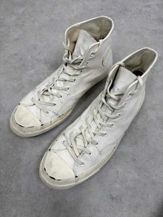 Maison Margiela Converse White Painted Sneakers vwhKyZh 2