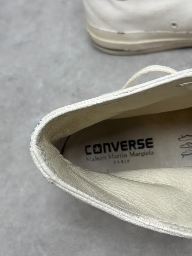 Maison Margiela Converse White Painted Sneakers vwhKyZh 8