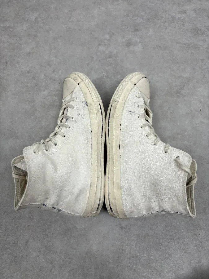 Maison Margiela Converse White Painted Sneakers vwhKyZh 5