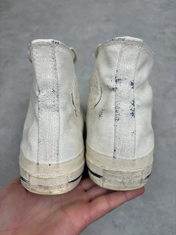 Maison Margiela Converse White Painted Sneakers vwhKyZh 6