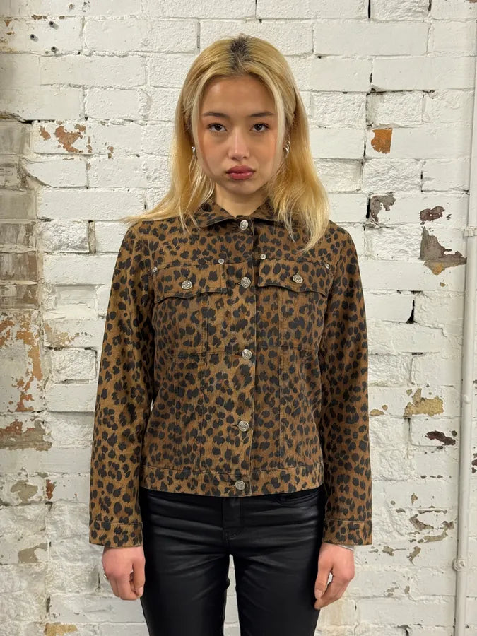 Sonia Ryckiel Brown Leopard Print Jacket Mwoarex 1