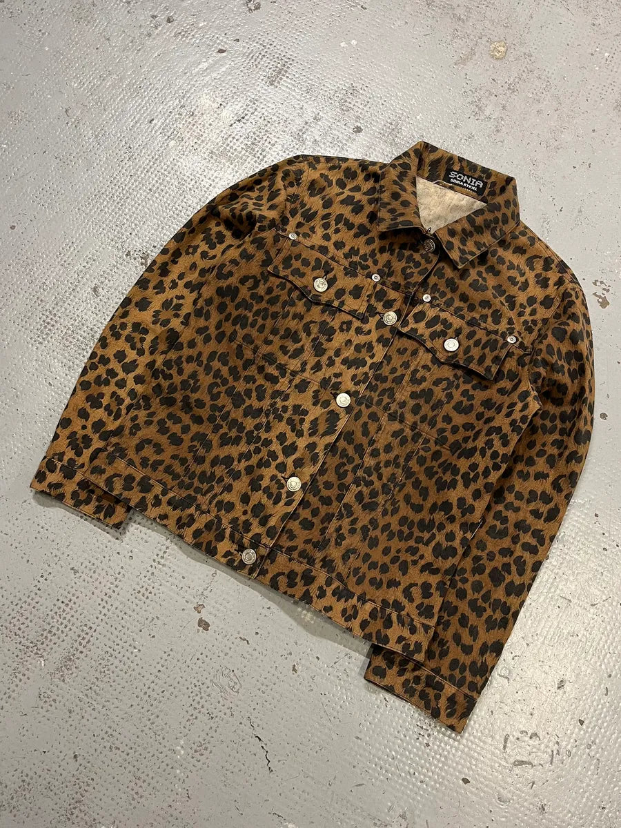 Sonia Ryckiel Brown Leopard Print Jacket Mwoarex 3