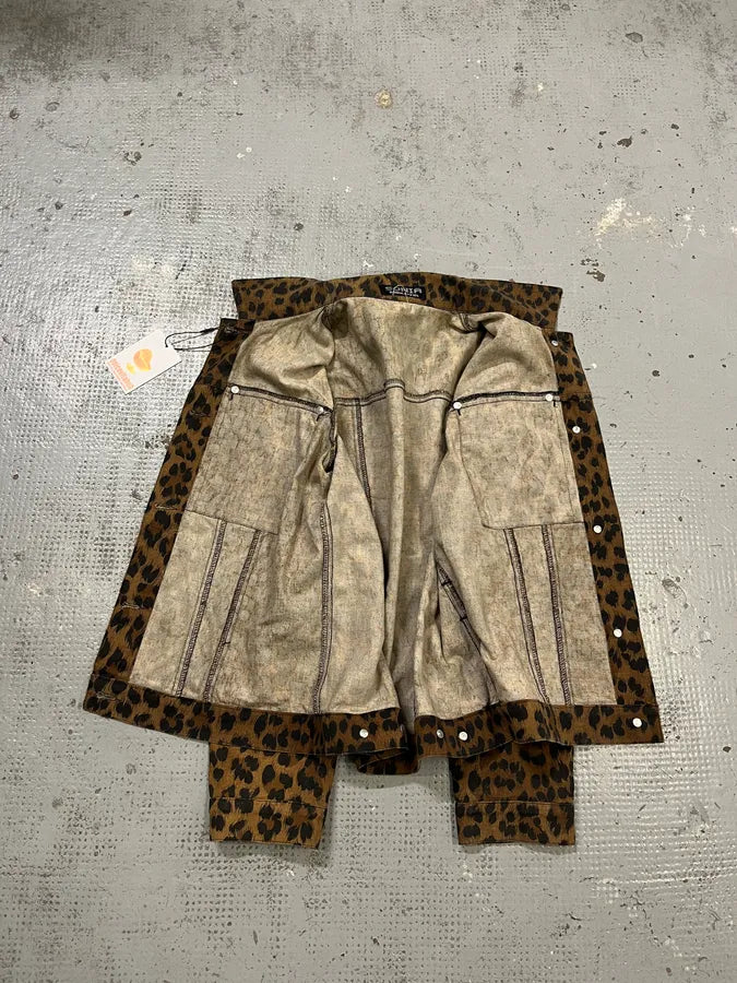 Sonia Ryckiel Brown Leopard Print Jacket Mwoarex 9