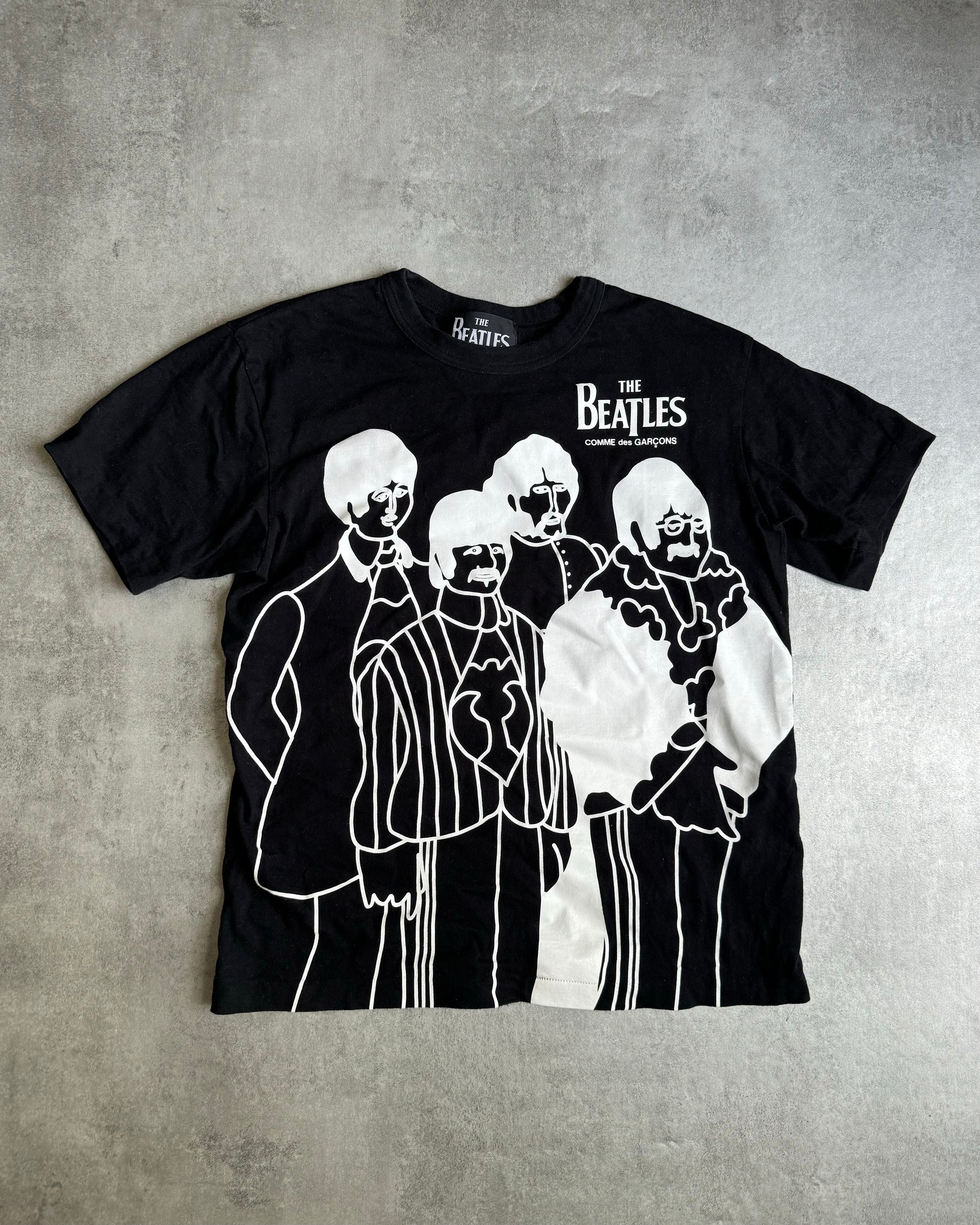 Comme des Garçons The Beatles Short Sleeve Black Tee-Shirt (M) - 1