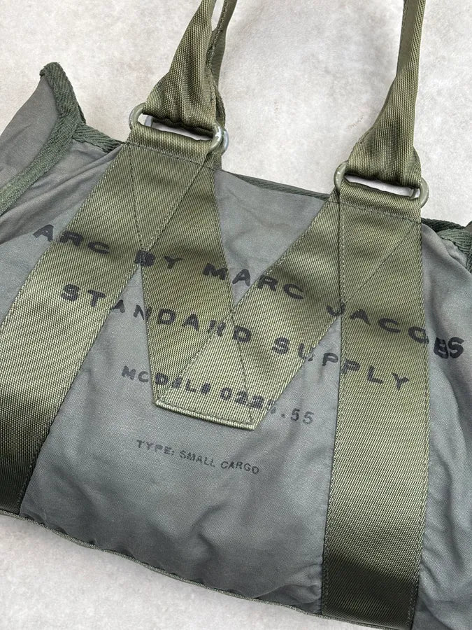 SS2011 Marc Jacobs Khaki Nylon Cargo Shoulder Bag oPDZyxc 4