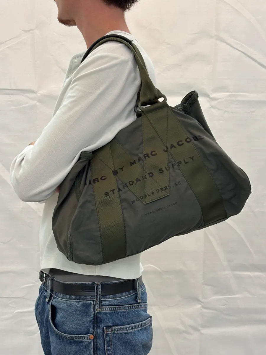 SS2011 Marc Jacobs Khaki Nylon Cargo Shoulder Bag oPDZyxc 1