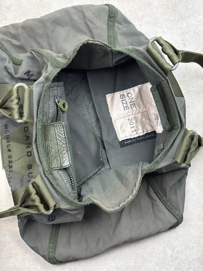 SS2011 Marc Jacobs Khaki Nylon Cargo Shoulder Bag oPDZyxc 15
