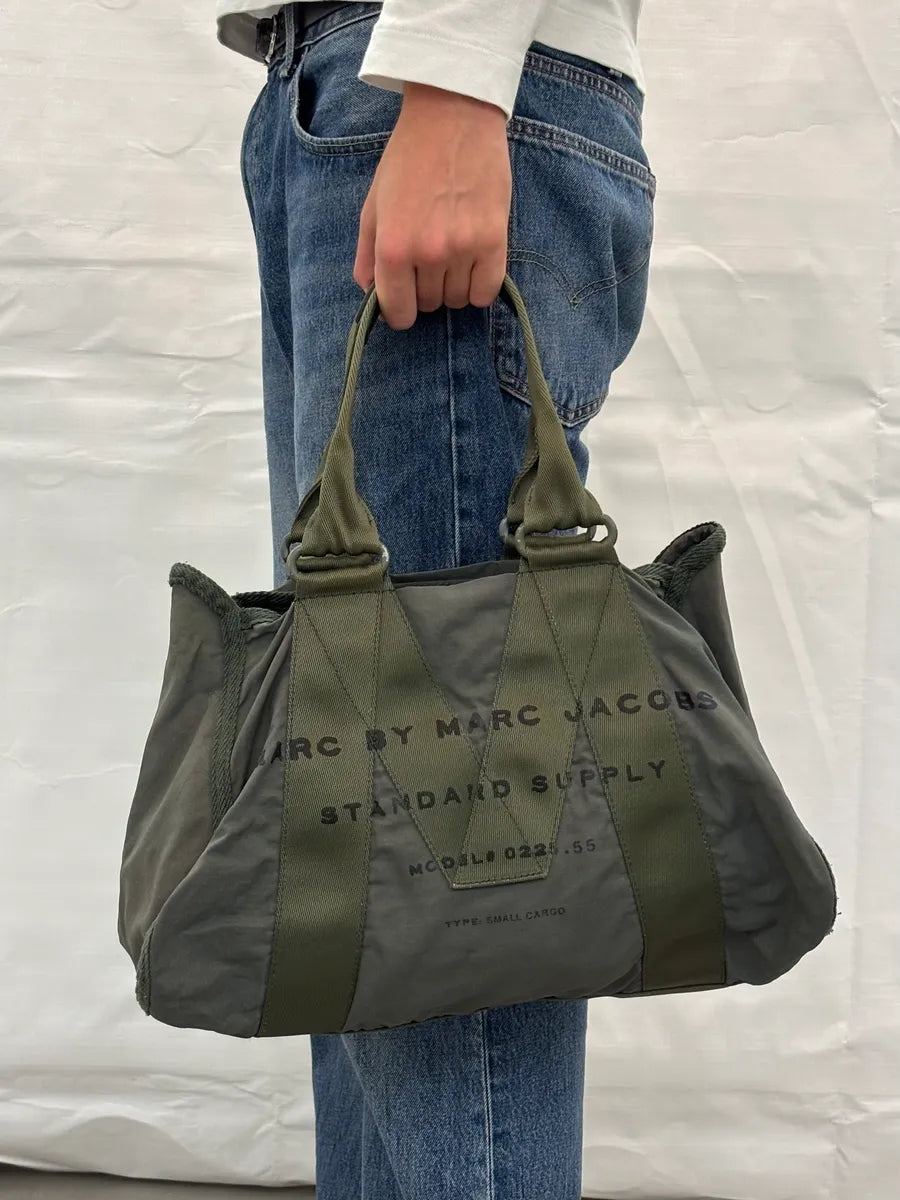 SS2011 Marc Jacobs Khaki Nylon Cargo Shoulder Bag oPDZyxc 2