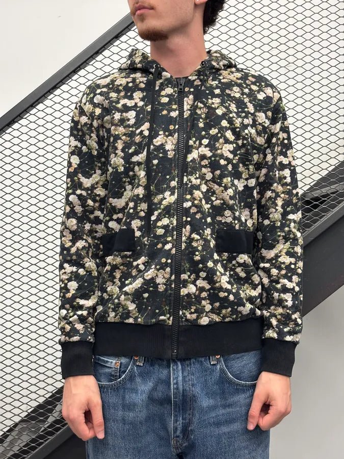 SS2015 Givenchy Black Floral Zip-up Hoodie by Riccardo Tisci yctnuJV 1