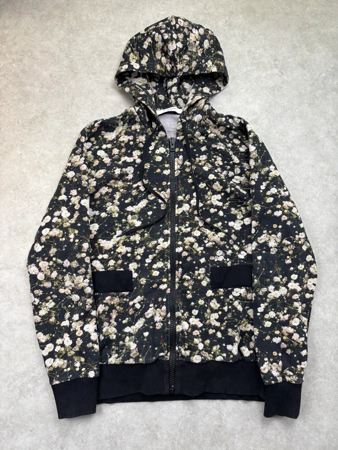 SS2015 Givenchy Black Floral Zip-up Hoodie by Riccardo Tisci yctnuJV 0