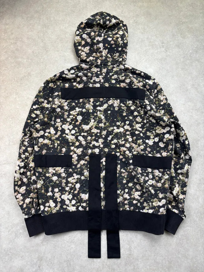 SS2015 Givenchy Black Floral Zip-up Hoodie by Riccardo Tisci yctnuJV 5