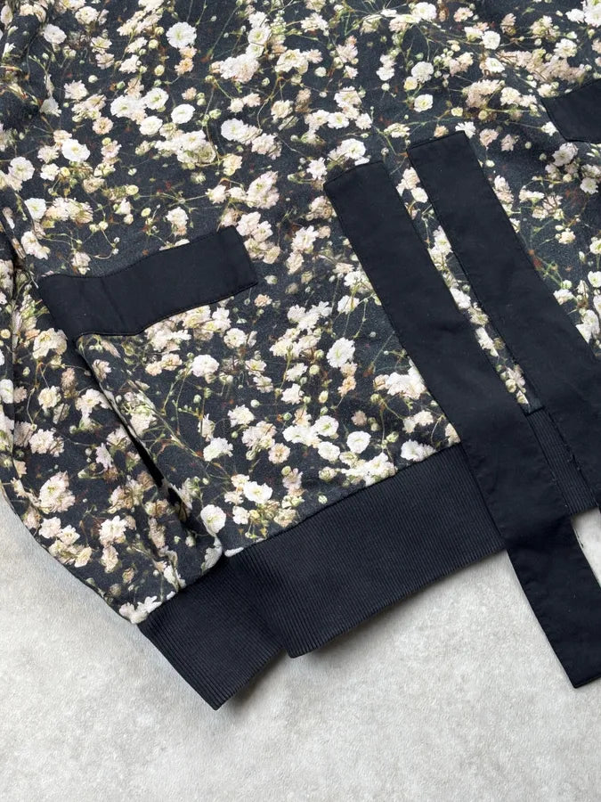 SS2015 Givenchy Black Floral Zip-up Hoodie by Riccardo Tisci yctnuJV 10