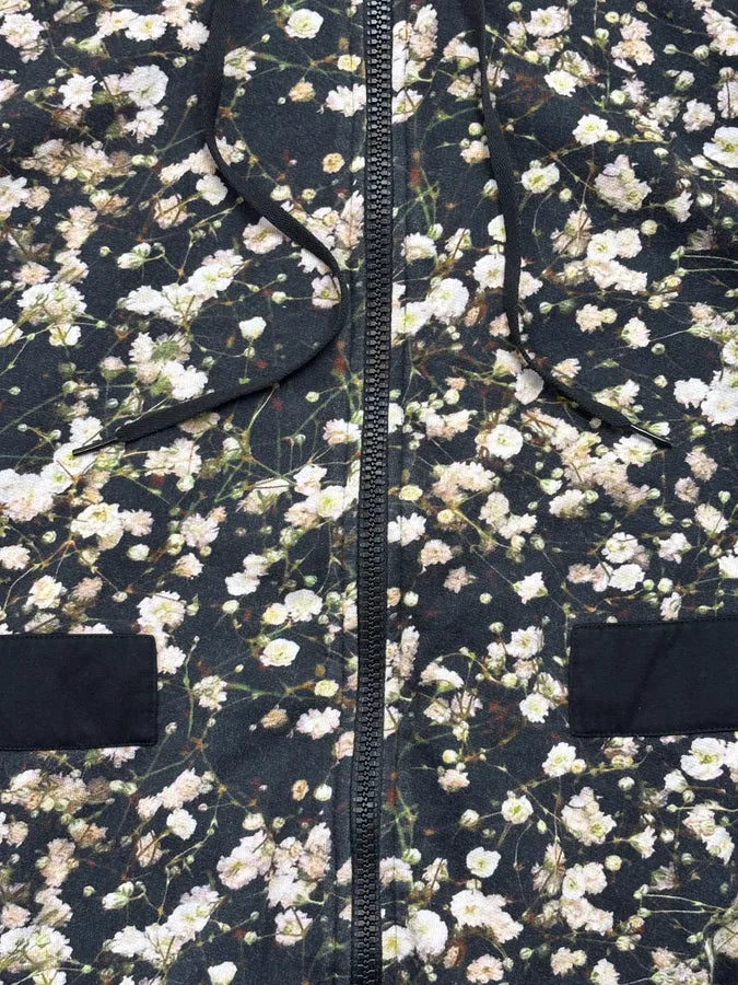 SS2015 Givenchy Black Floral Zip-up Hoodie by Riccardo Tisci yctnuJV 8