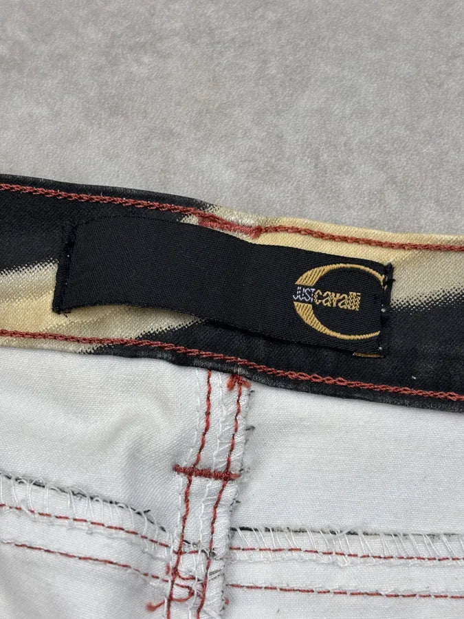 SS2002 Cavalli Beige & Black Zebra Hallucination Pants sqJgGMg 11