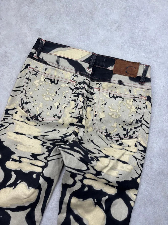 SS2002 Cavalli Beige & Black Zebra Hallucination Pants sqJgGMg 6