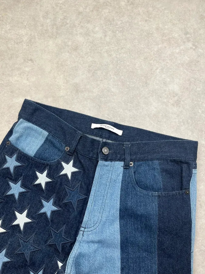 SS2016 Givenchy Navy Denim Star Jeans by Riccardo Tisci lsPJpta 6