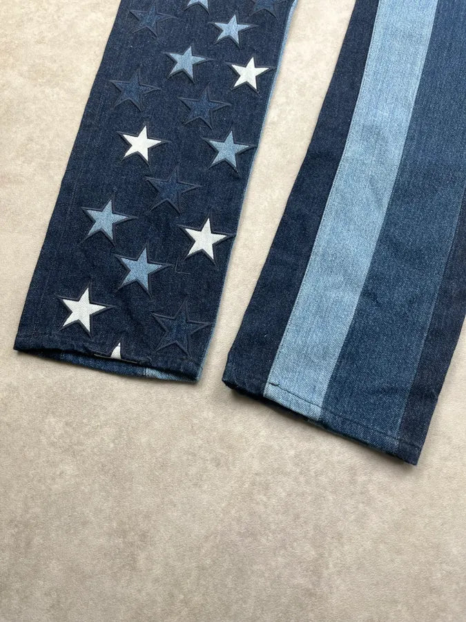 SS2016 Givenchy Navy Denim Star Jeans by Riccardo Tisci lsPJpta 8