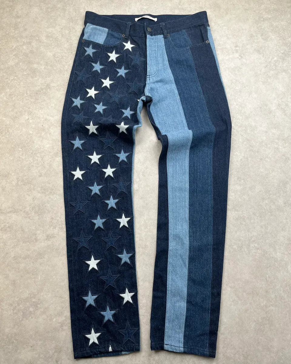 SS2016 Givenchy Navy Denim Star Jeans by Riccardo Tisci lsPJpta 0