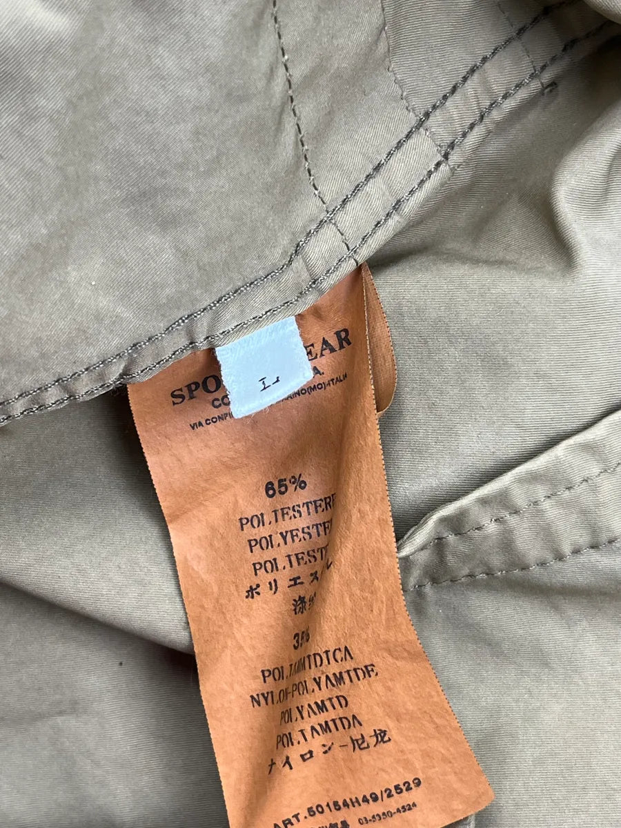 2000s Stone Island Beige Buttoned Military Light Jacket vjeZwnf 11