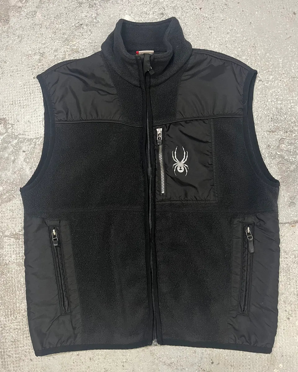 Spyder Black Fleece Vest ILlxxRe 0