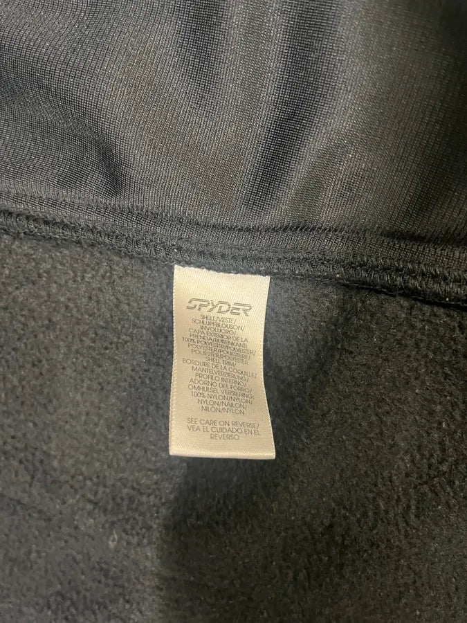 Spyder Black Fleece Vest ILlxxRe 10