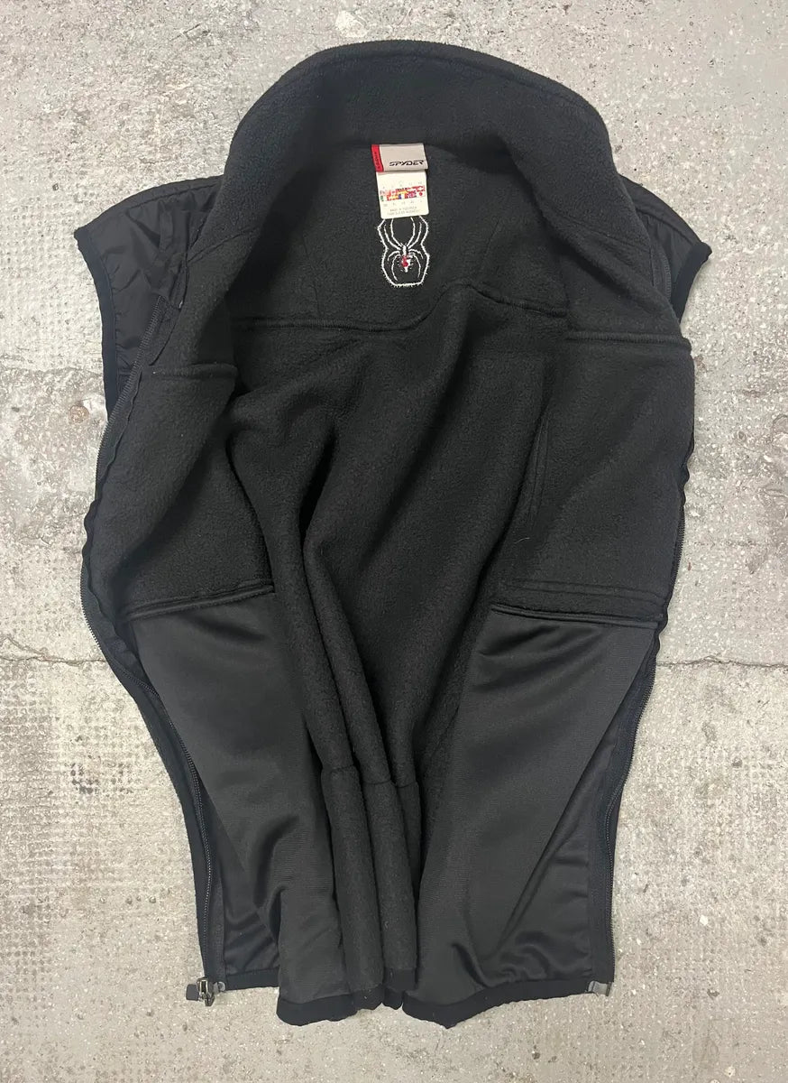 Spyder Black Fleece Vest ILlxxRe 6