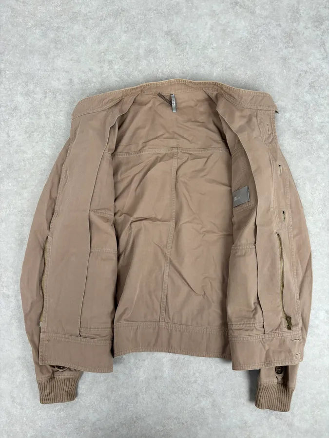AW2006 Dior Beige Saharienne Cargo Utility Jacket by Hedi Slimane MBhiVCY 6