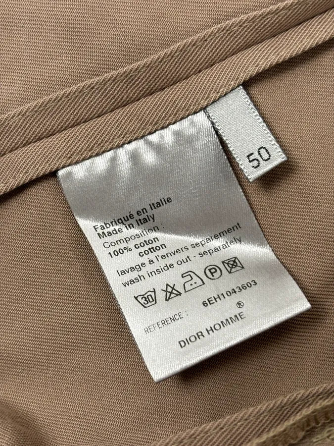 AW2006 Dior Beige Saharienne Cargo Utility Jacket by Hedi Slimane MBhiVCY 12