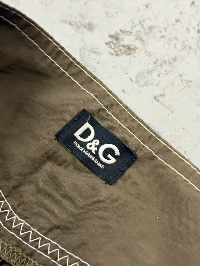 SS2006 Dolce & Gabbana Khaki Nylon Cargo Denim Short RuLOrhM 9