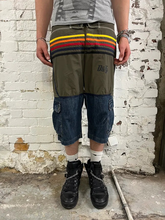 SS2006 Dolce & Gabbana Khaki Nylon Cargo Denim Short RuLOrhM 3