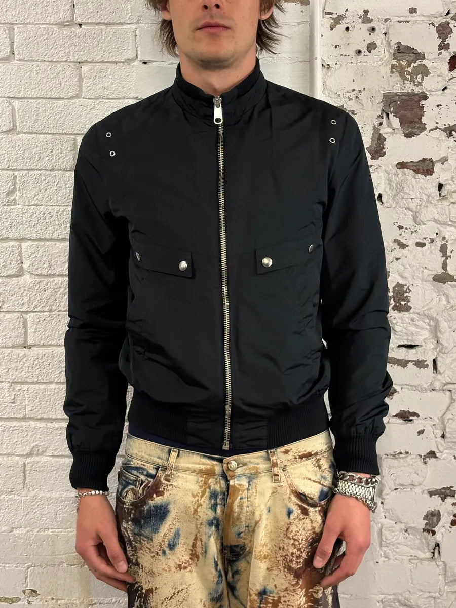 SS2008 Dior Homme Black Nylon Studded Jacket by Kris Van Assche uIATKZQ 1