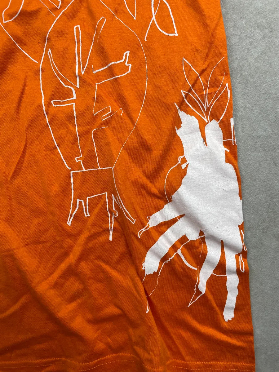 SS2009 Dior Orange V Necj Abstract Leaf T-Shirt by Kris Van Assche DcBdSHe 5
