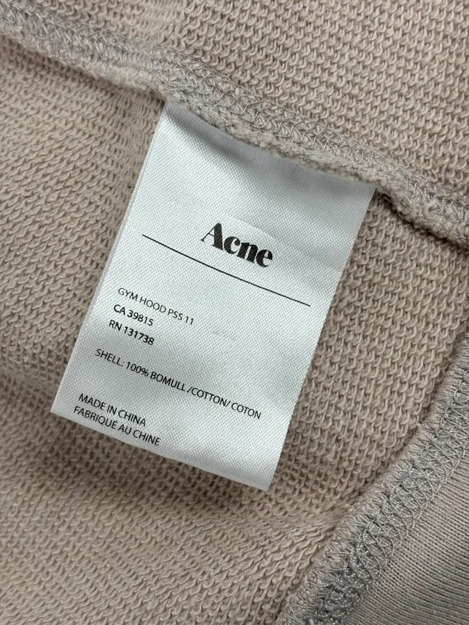 SS2011 Acne Studios Beige Full-Zip Hoodie  tYxptFQ 9