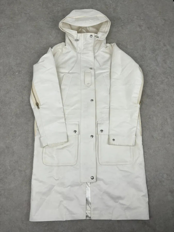 SS2016 Givenchy Sample White Multi-Pocket Parka Coat by Riccardo Tisci qAjalMH 0