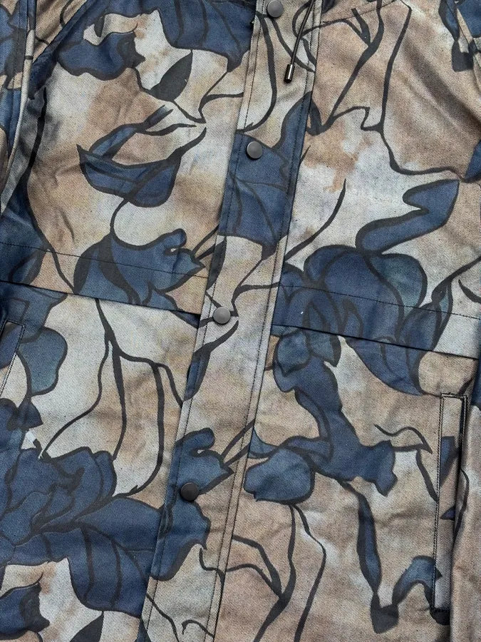 SS2016 Emporio Armani Navy Grey Denim Floral Denim Jacket gSGNMqH 7