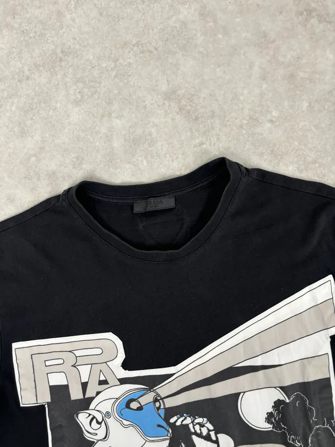 SS2018 Prada Black James Jean Laser Monkey Graphic T-Shirt  jvlABTn 3