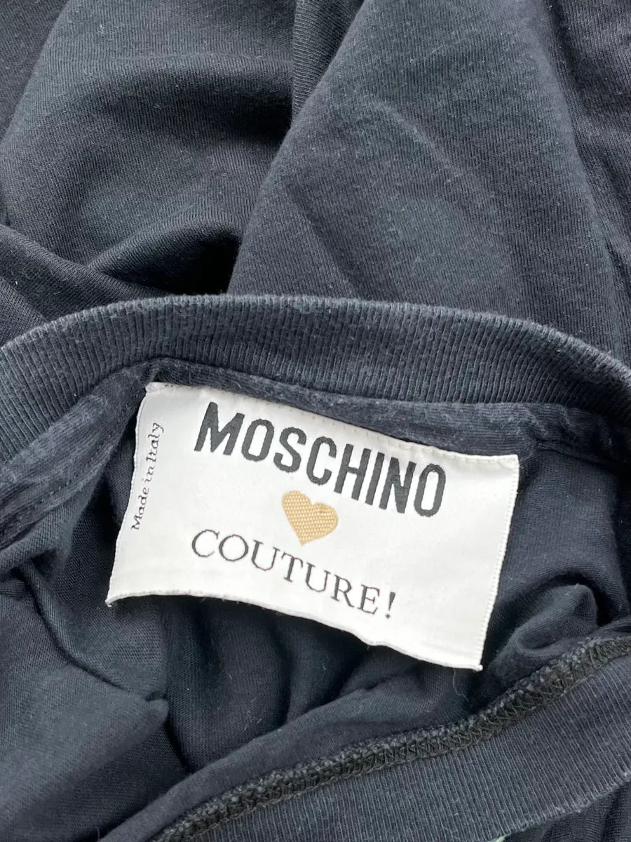 SS1994 Moschino Couture Black T-shirt iOnFgCy 8