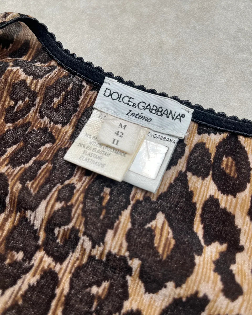 SS1996 Dolce & Gabbana Brown Leopard Print T-Shirt YiLOAmX 7